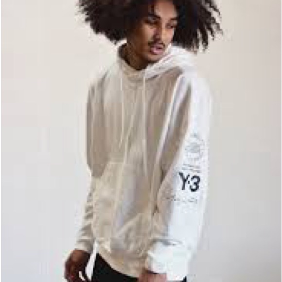 Y-3 Classic White Hoodie - Picture 1 of 14